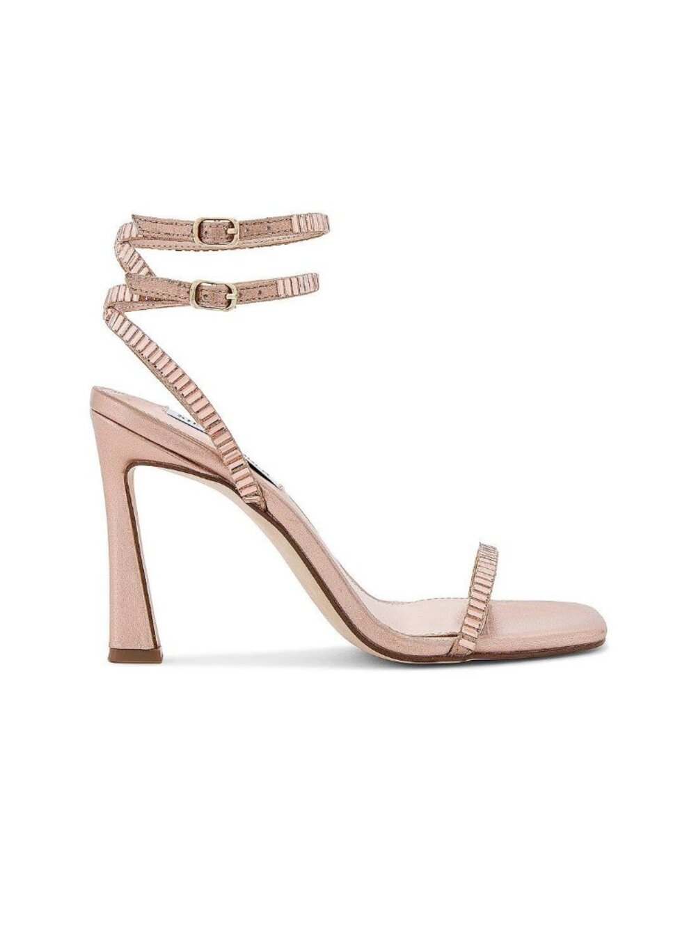 Steve Madden Womens Thierry High Heel in Rose Gold 9 with box Rhinestones Sandal